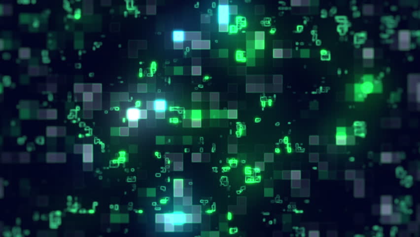 Digital data stream background with glowing green and blue squares, perfect for tech or science. - Powered by Shutterstock - Get 15% off with code: PIKWIZARD15