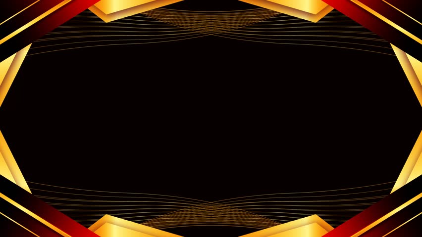 luxury red and golden frame with place for text