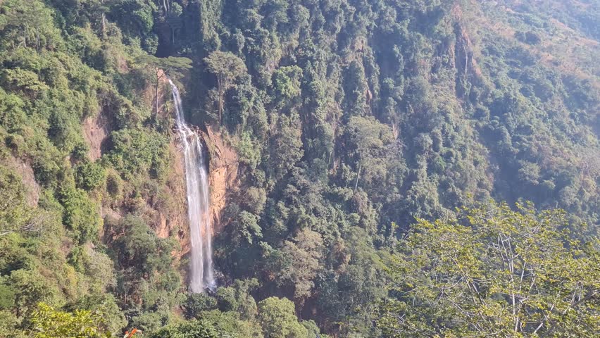 Pan from Manchewe Falls near Livingstonia in Malawi