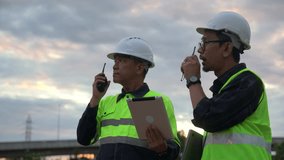 Construction site coordination meeting among engineers urban environment professional interaction outdoor setting teamwork concept - Powered by Shutterstock - Get 15% off with code: PIKWIZARD15