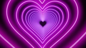 Vibrant neon purple heart tunnel animation displaying bold Black Friday text for sales, promotions, and marketing. - Powered by Shutterstock - Get 15% off with code: PIKWIZARD15