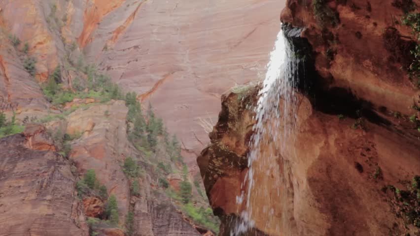 Emerald Pools Waterfall in Zion National Park Southern Utah