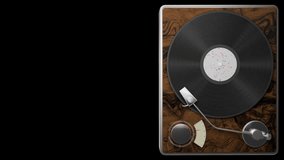 Record player vinyl turntable music vintage audio retro sound equipment perfect for projects related to retro music, sound, entertainment, and nostalgic themes. - Powered by Shutterstock - Get 15% off with code: PIKWIZARD15
