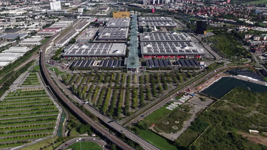 Milan International Exhibition Venue Aerial