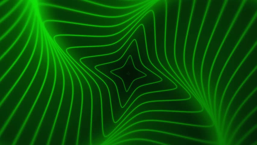 a green abstract background featuring concentric diamond shapes and a wavy lines pattern in a modern design