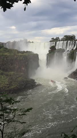 Panoramic view of Iguazu Falls from the Brazilian side	