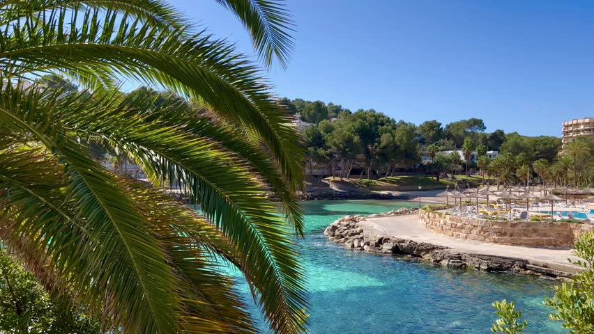 Cala Vinyes beach in the Clavia region, Mallorca, Spain