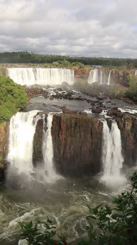 Panoramic view of Iguazu Falls from the Brazilian side	