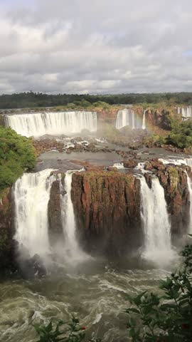 Panoramic view of Iguazu Falls from the Brazilian side	