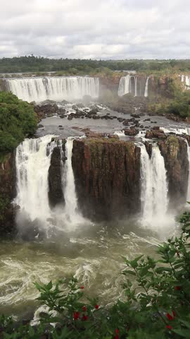 Panoramic view of Iguazu Falls from the Brazilian side	