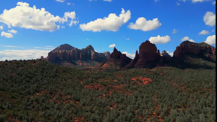 Fly through the red rock formations of central Arizona