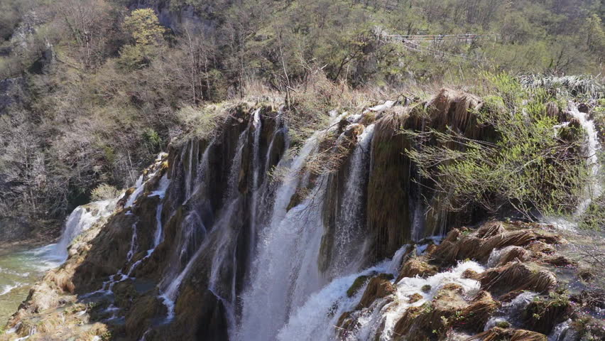 Part of the Waterfalls of Plitvice Lakes National Park