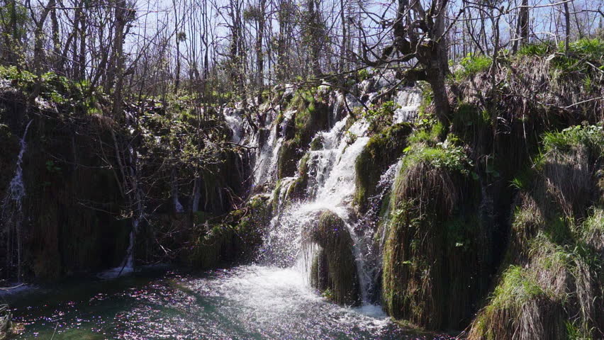 Part of the Waterfalls of Plitvice Lakes National Park