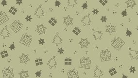 Christmas pattern seamless animation background featuring christmas trees, snowflakes, and gifts, perfect for holiday cards, and seasonal decorations. - Powered by Shutterstock - Get 15% off with code: PIKWIZARD15