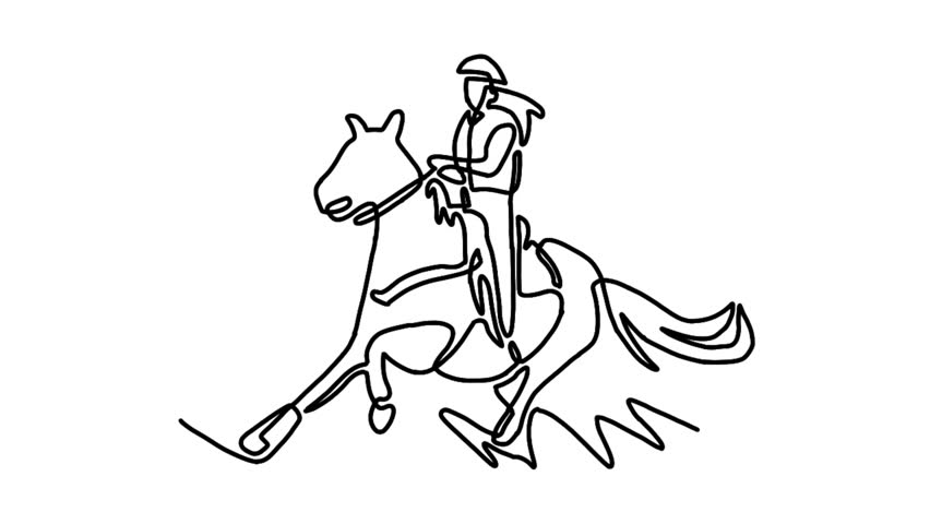 Continue line animation of horse race