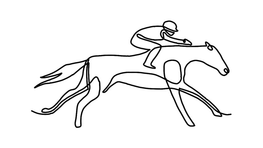 Continue line animation of horse race