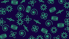 Y2k background navy blue backdrop bursts with neon green cartoon icons a retrofuturistic vibe - Powered by Shutterstock - Get 15% off with code: PIKWIZARD15