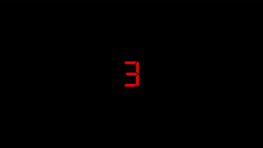 3 second countdown timer animation video, 0 to 3 countdown video .three, two, one animation video. countdown animation vedio with alpha channel in 4k .