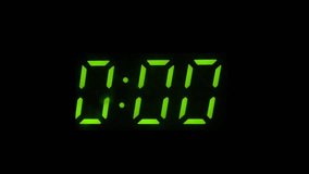 Digital stopwatch with green numbers on a black background counting up to 30 seconds - Powered by Shutterstock - Get 15% off with code: PIKWIZARD15