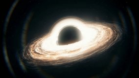 Luminous accretion disk rotating around a supermassive black hole in outer space - Powered by Shutterstock - Get 15% off with code: PIKWIZARD15