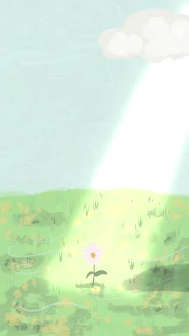 A flower blooming under sunlight 