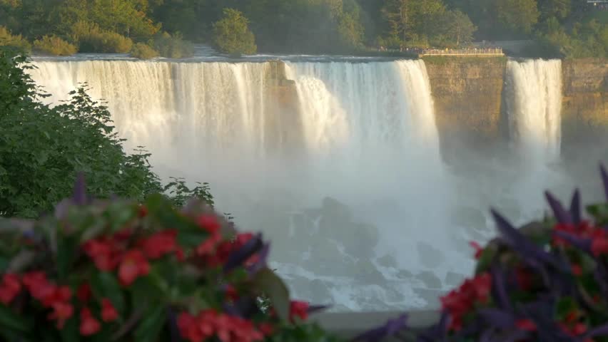 Niagara Falls Ontario Drone Aerial Footage in 4K beautiful landscape water fall canada