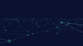 Oval circuit appearing brain neural-net forming and pulsing nodes linking along helix showing links. Abstract, neon, glow, visualization, data, futuristic, ai - Powered by Shutterstock - Get 15% off with code: PIKWIZARD15