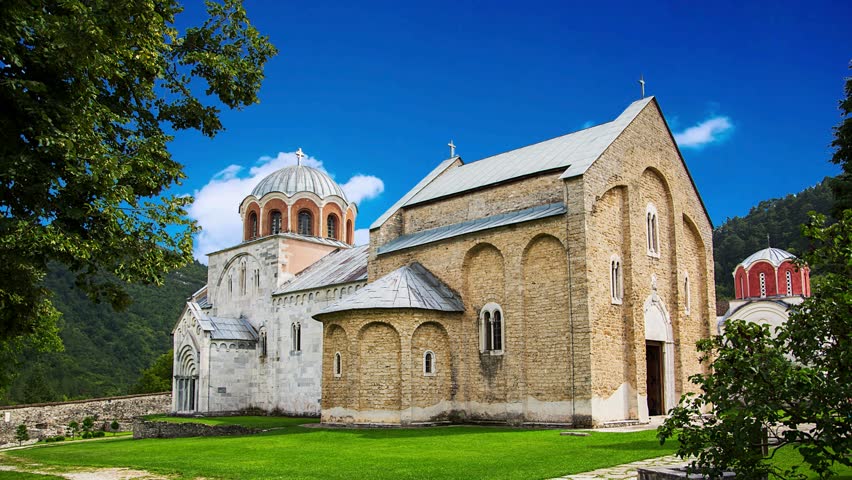 Studenica Monastery, 12th-century Serbian Orthodox Church monastery with rich history and spirituality. UNESCO World Cultural Heritage. Serbia, Europe.Orthodox monastery Studenica, Serbia, Unesco worl