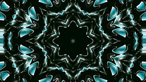 Abstract Emerald Liquid Symmetry Loop – Neon Mandala With Organic Fractal Shapes - Powered by Shutterstock - Get 15% off with code: PIKWIZARD15