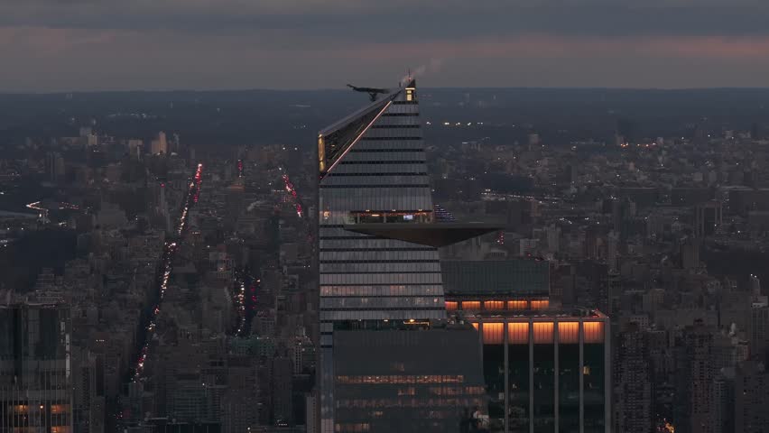 Aerial view of The edge observation deck, United States.