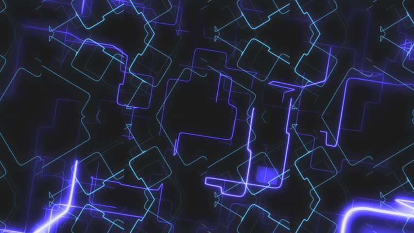 Abstract Neon Network Background