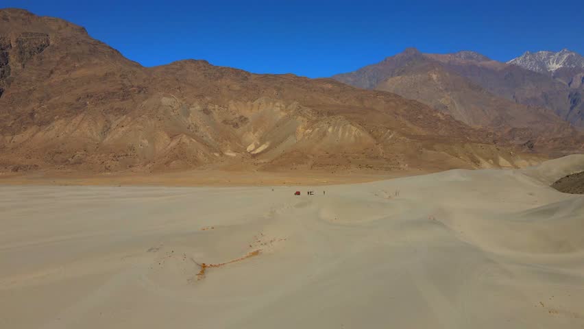 Aerial view of Sarfaranga Cold Desert, Pakistan.