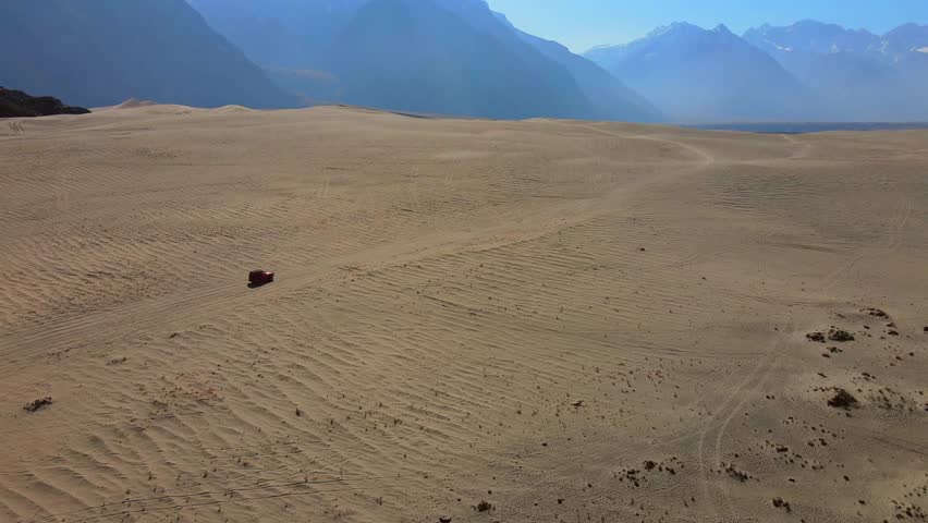 Aerial view of Sarfaranga Cold Desert, Pakistan.