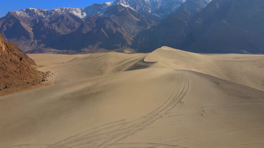 Aerial view of Sarfaranga Cold Desert, Pakistan.