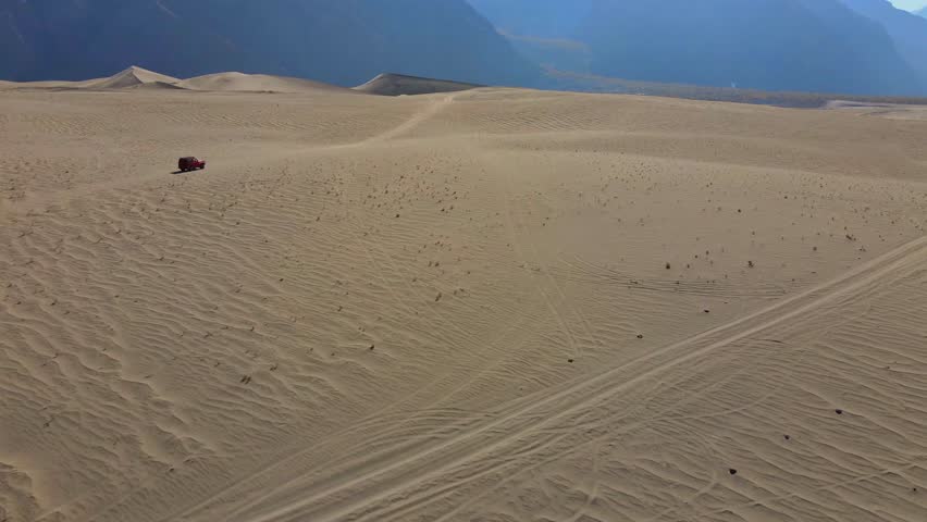 Aerial view of Sarfaranga Cold Desert, Pakistan.