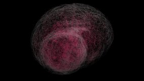 Rotating digital 3d wireframe model of a human brain symbolizing mental health and neural networks - Powered by Shutterstock - Get 15% off with code: PIKWIZARD15