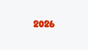 2026 New Year Particle Animation: High-Impact Digital Title Sequence. The numbers '2026' emerge dramatically on screen, accompanied by an energetic burst of glittering particles and light effects. - Powered by Shutterstock - Get 15% off with code: PIKWIZARD15