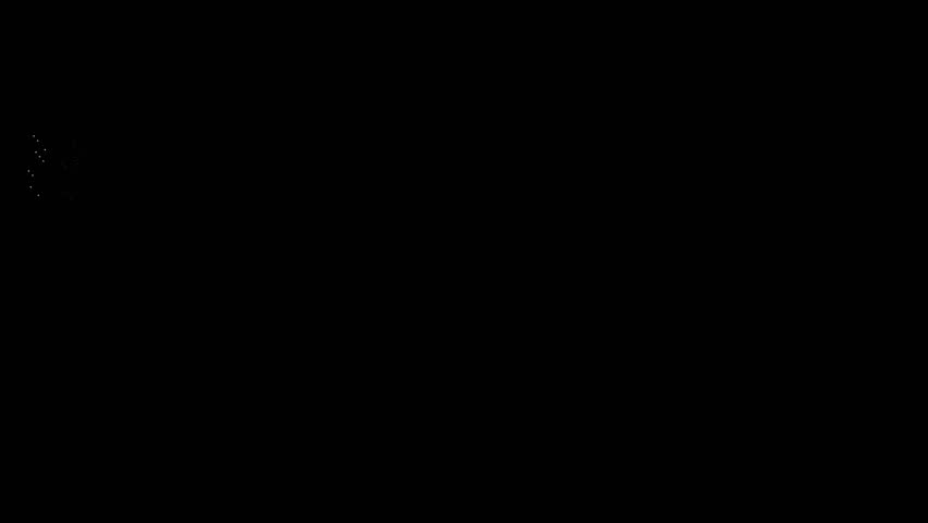 3D rendered animation of many soccer balls filling the entire frame to create a video transition and then falling down. The clip includes a transparent alpha channel for easy compositing over other fo