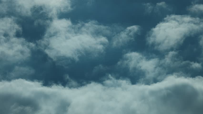 8K 59.94fps Ultra High Resolution Heavy Cloudscape Fast-Moving Stormy Sky Motion