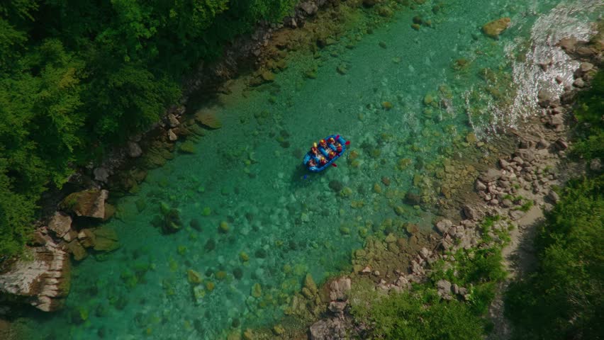 Rafting down Tara River in Montenegro's lush canyon landscape