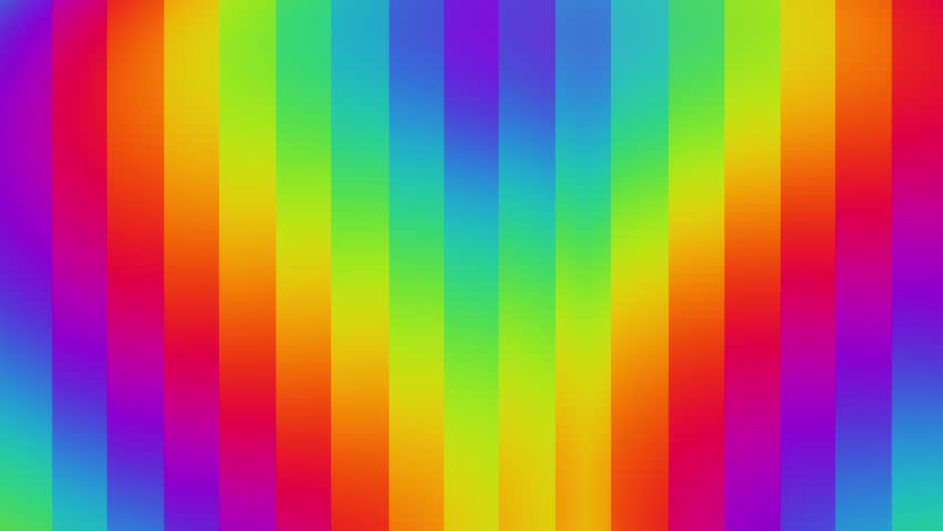 Rainbow gradient abstract background with vertical color stripes looping animation