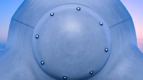 Green energy. Environmental care. A wind farm on water. Wind power generation. Clean electricity generation. Rotating wind turbines on water. Renewable energy sources. - Powered by Shutterstock - Get 15% off with code: PIKWIZARD15