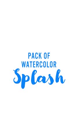 Watercolor splash background animation (Vertical 9:16)