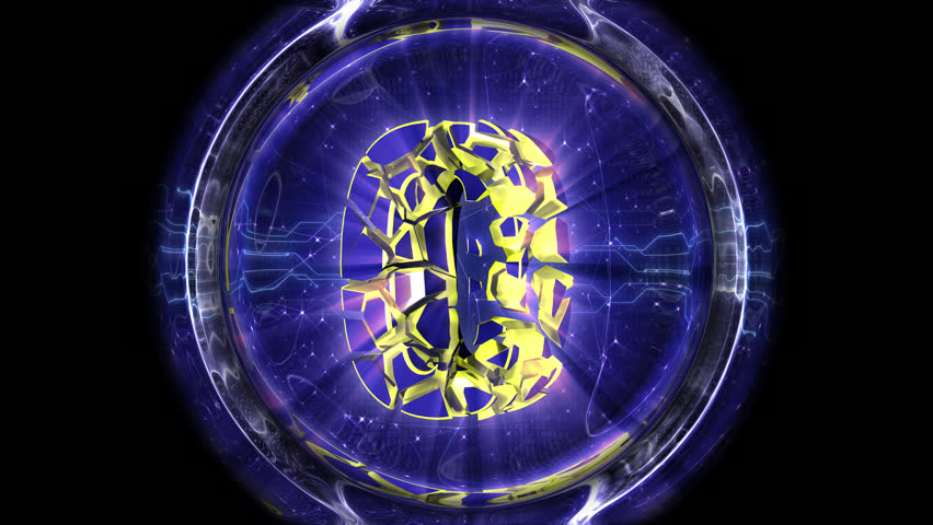 Number 0 Explosive Number Transition Animation on Alpha Channel, Loop
