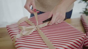Macro shot of natural textured brown kraft paper surface for holiday wrapping, rustic background, eco style, festive decor, creative design, perfect stock image for Christmas, celebration, and craft. - Powered by Shutterstock - Get 15% off with code: PIKWIZARD15