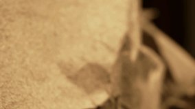 Macro shot of natural textured brown kraft paper surface for holiday wrapping, rustic background, eco style, festive decor, creative design, perfect stock image for Christmas, celebration, and craft. - Powered by Shutterstock - Get 15% off with code: PIKWIZARD15