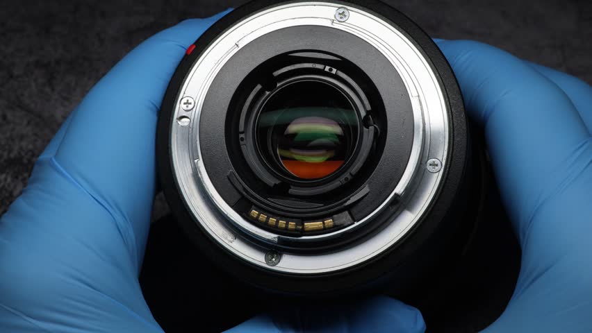 Photo lens with bayonet mount and coated lens close up