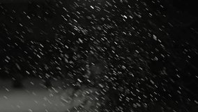 Snow falling down outdoors at night time. Snowy weather at the evening street. Nobody - Powered by Shutterstock - Get 15% off with code: PIKWIZARD15