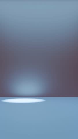 Vertical Soft Blue Floor Spotlight Background with Pastel Gradient for Clean Showcase