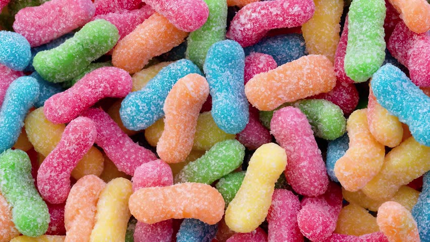 Large candy pile as Background
